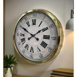 ForWhat Büro Ev Ofis Hediyesi için 60CM Golden Prestij Stil Duvar Saati