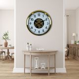 ForWhat Büro Ev Ofis Hediyesi için 60CM Golden Standart Stil Çarklı Duvar Saati