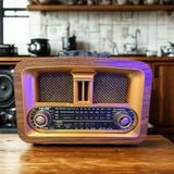 ForWhat Büro Ev Ofis Hediyesi Için Am/fm/sw USB Şarjlı Retro Radyo - Renkli