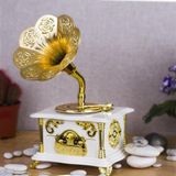 ForWhat Büro Ev Ofis Hediyesi için Antika Gramofon Stil Müzik Kutusu