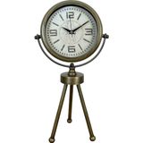 ForWhat Büro Ev Ofis Hediyesi için Eskitme Vintage Üç Ayaklı Motif Masa Saati