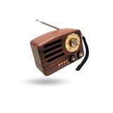 ForWhat Büro Ev Ofis Hediyesi için Mini Dekoratif Retro Şarjlı Kablosuz Radyo