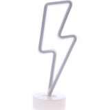 ForWhat Büro Ev Ofis Hediyesi için Pilli Dekoratif Şimşek Neon Led Süs Masa Lambası