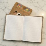 ForWhat Büro Ev Ofis Hediyesi için Sevimli Peluş Çizgili Defter