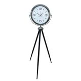 ForWhat Büro Ev Ofis Hediyesi için Style Krom Tripod Ayaklı Saat