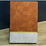 ForWhat Büro Ev Ofis Hediyesi için Taba Çizgili Deri Defter