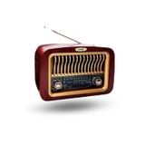ForWhat Büro Ev Ofis Hediyesi için Usb Şarjlı Taşınır AM/FM/SW Transistör Retro Radyo
