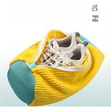 ForWhat Büro Ev Ofis Hijyeni için Mikrofiber Astarlı Fermuarlı Ayakkabı Yıkama Torbası