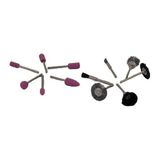 ForWhat Büro Ev Ofis Hobi Atölyesi Için 12PARÇA Tel Fırça Gravür Taşlama Uçları Seti - - - Renkli