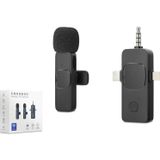 ForWhat Büro Ev Ofis için Siyah Kablosuz 3.5MM Type-C Lıghtnıng Mikrofon
