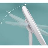 ForWhat Büro Ev Ofis Makyaj Masası Için USB Touch LED Işıklı Oval Makyaj Aynası - Renkli
