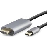 ForWhat Büro Ev Ofis Network Bağlantısı için 1,8MT Gri 4K 60Hz Type-C To Hdmı Kablo