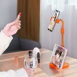 ForWhat Büro Ev Ofis Personel Telefonu Için Turuncu Masaüstü Tablet Telefon Tutucu Plastik Stand - Renkli