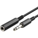 ForWhat Büro Ev Ofis Ses Müzik Sistemi için 1.5MT Siyah 6.35Mm Gitar Uzatma Kablosu