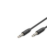 ForWhat Büro Ev Ofis Ses Müzik Sistemi için 1,2MT 3.5 MM 3LINE Siyah Ses Aktarım Kablosu