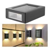 ForWhat Büro Ev Ofis Yazlık Bahçesi için 4LED Solar Şarjlı Duvar Tipi Aydınlatması