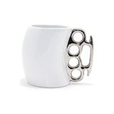 ForWhat Silver Porselen Muşta Temalı Kupa Bardak - Renkli - 250 ml