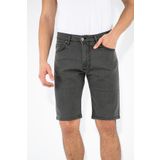 FORZA JEANS Şort Likralı Gri Büyük Beden