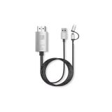 Forzacase 1080p 60 hz Görüntü Aktarıcı Kablo Type-C Micro USB to HDMI Dönüştürücü - FC975