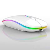 Forzacase 1600 DPI Şarj Edilebilir 2.4 GHz RGB Bluetooth Kablosuz Mouse - FC750 (Beyaz)