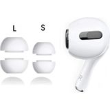 Forzacase AirPods Pro 2 Çift Yedek Silikon Kulaklık Ucu - S L - Beyaz