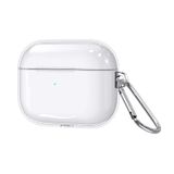 Forzacase Airpods Pro 3 uyumlu Şeffaf Anahtar Askılıklı Bluetooth Kulaklık Kılıfı - FC1124