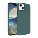 Forzacase Apple iPhone 15 Plus Max uyumlu Liquid Serisi İçi Kadife Lansman Silikon Kılıf (Yeşil)