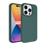 Forzacase Apple iPhone 15 Pro Max uyumlu Liquid Serisi İçi Kadife Lansman Silikon Kılıf (Yeşil)