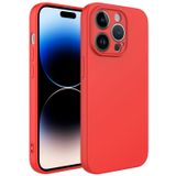 Forzacase Apple iPhone 15 Pro uyumlu Liquid Serisi İçi Kadife Lansman Silikon Kılıf (Kırmızı)