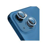 Forzacase Apple Uyumlu iPhone 13 İle Kamera Camı Lens Koruyucu Halka Seti - Fc381 Mavi