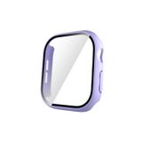 Forzacase Apple Watch 10 42mm ile uyumlu Önü Kapalı Ekran Korumalı Sert Rubber Kılıf - FC015 (Lila)