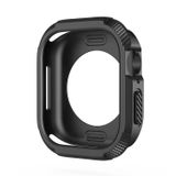 Forzacase Apple Watch 11 42mm ile uyumlu Önü Açık Armor Silikon TPU Kasa Koruyucu Kılıf - FC794 (Siyah)