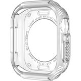 Forzacase Apple Watch 11 46mm ile uyumlu Önü Açık Armor Silikon TPU Kasa Koruyucu Kılıf - FC794 (Şeffaf)