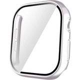 Forzacase Apple Watch 11 46mm ile uyumlu Önü Kapalı Ekran Korumalı Sert Rubber Kılıf - FC015 (Gümüş)