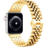 Forzacase Apple Watch 9 41mm İle Uyumlu Rolex Tasarım Metal Kordon Kayış - Fc879 Gold