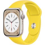 Forzacase Apple Watch Se 3 40MM ile Uyumlu Silikon Kordon Kayış - FC004 - Sarı