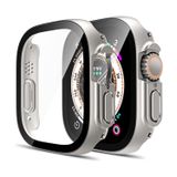 Forzacase Apple Watch Ultra 3 49mm ile uyumlu Önü Kapalı Ekran Korumalı Sert Rubber Kılıf - FC015 (Gümüş)