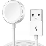 Forzacase Apple Watch Ultra 3 49MM ile Uyumlu USB Manyetik Şarj Kablosu 1 Metre - FC017 - Beyaz