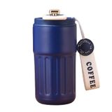 Forzacase FC944 Lacivert 316 Paslanmaz Çelik Termometreli 450 ml 6 Saat Sıcak Soğuk Tutan Çay Kahve Termosu