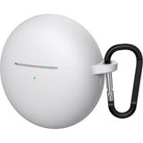 Forzacase Huawei Freebuds 7i ile Uyumlu Anahtar Askılıklı Bluetooth Kulaklık Kılıfı - FC1134 - Beyaz