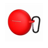 Forzacase Huawei Freebuds 7i ile Uyumlu Anahtar Askılıklı Bluetooth Kulaklık Kılıfı - FC1134 - Kırmızı