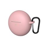 Forzacase Huawei Freebuds 7i ile Uyumlu Anahtar Askılıklı Bluetooth Kulaklık Kılıfı - FC1134 - Pembe