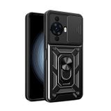 Forzacase Huawei Nova 12S ile uyumlu Ares Serisi Yüzük Standlı Kamera Korumalı Sürgülü Sert Kılıf