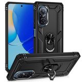 Forzacase Huawei Nova 9 SE ile uyumlu Ares Serisi Yüzük Standlı Armor Sert Plastik Kılıf
