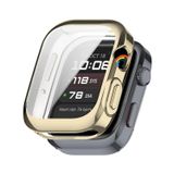 Forzacase Huawei Watch D2 ile uyumlu Önü Kapalı Ekran Korumalı Silikon Kılıf - FC010 (Gold)
