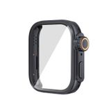 Forzacase Huawei Watch Fit 3 uyumlu Apple Watch Ultra 49mm Dönüştürücü Ekran Koruyuculu Kasa FC1144 (Siyah)