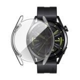 Forzacase Huawei Watch Gt 3 46mm İle Uyumlu Önü Kapalı Ekran Korumalı Silikon Kılıf - Fc010 Şeffaf
