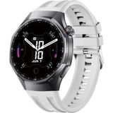 Forzacase Huawei Watch Gt 6 Pro 46MM ile Uyumlu Özel Tasarım Tokalı Silikon Kordon Kayış - FC1175 - Beyaz