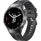 Forzacase Huawei Watch Gt 6 Pro 46MM ile Uyumlu Özel Tasarım Tokalı Silikon Kordon Kayış - FC1175 - Siyah