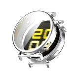 Forzacase Huawei Watch GT5 41mm ile uyumlu Önü Kapalı Ekran Korumalı Silikon Kılıf - FC010 (Gümüş)